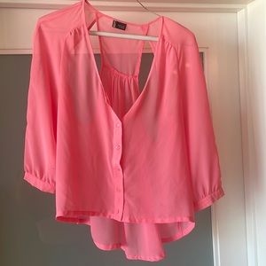 Sparkle & Fade // Neon pink shirt